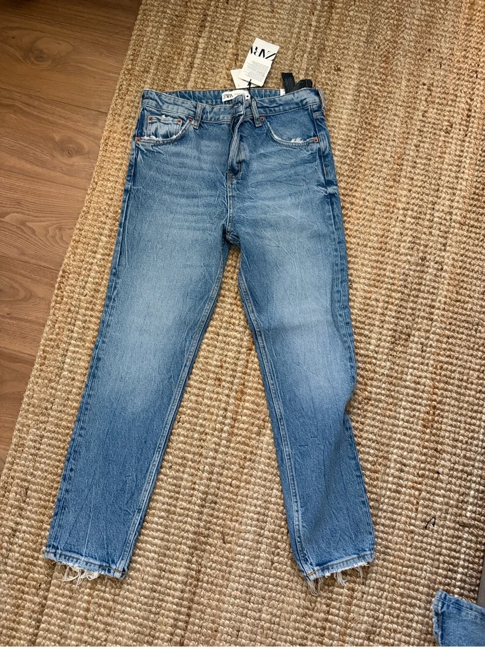 Zara Men's Light Blue Straight Jeans